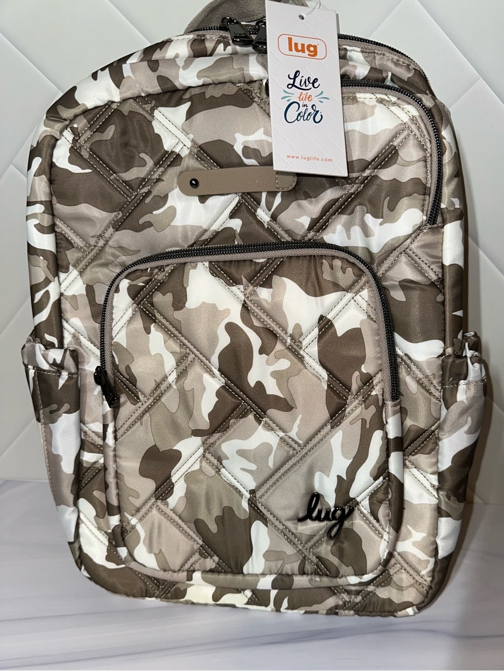 Lug Roadster backpack in Neutral Camo - NEW
